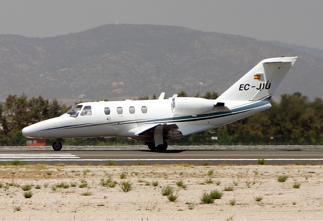 Cessna 525 Citation CJ1; representative family photograph, exact configuration may differ.